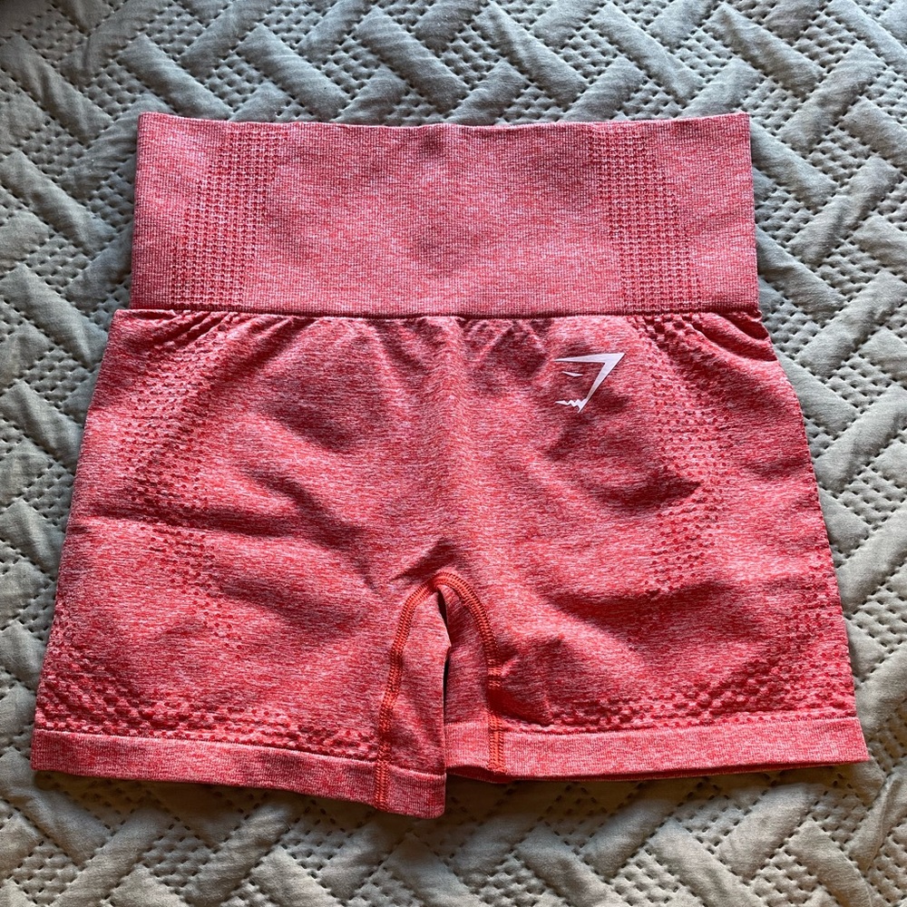 *SOLD* gymshark original orange vital seamless shorts -
